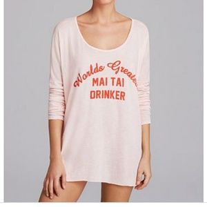 Wildfox swim oversized cover-up tee women’s Size XSmall